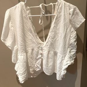 White blouse- peach love California